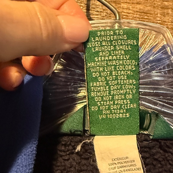 💰BOGO FREE L.L. Bean Full Zip Fleece Jacket Coat L 14-16 - Picture 6 of 10